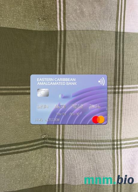 Antigua and Barbuda Eastern Caribbean Amalgamated bank wygląd zdjęcia mastercard skan PSD + zdjęcie